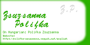 zsuzsanna polifka business card